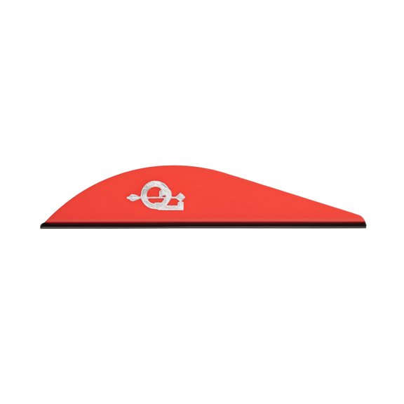 Q2i Rigid Griff-X | 2.3" | 100pk | RED | High-Performance Arrow Fletching Vanes with Tri-Fusion Adhesion Technology for Target Archery