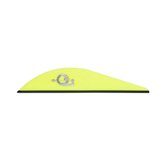 Q2i Rigid Griff-X | 2.3" | 100pk | YELLOW | High-Performance Arrow Fletching Vanes with Tri-Fusion Adhesion Technology for Target Archery