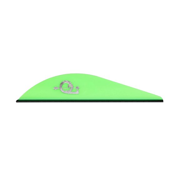 Q2i Rigid Griff-X | 2.3" | 36pk | GREEN | High-Performance Arrow Fletching Vanes with Tri-Fusion Adhesion Technology for Target Archery