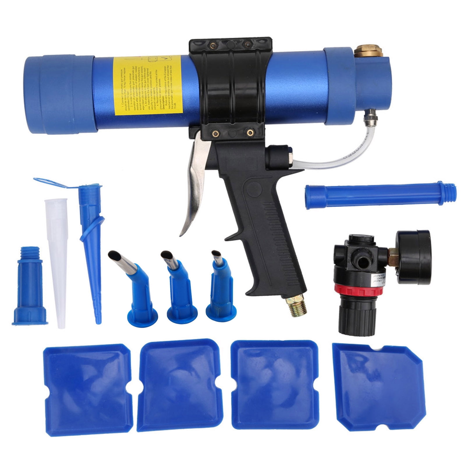 Q3 310ML Pneumatic Glass Glue Gun Adjustable Speed Silicone Gun Rawiri