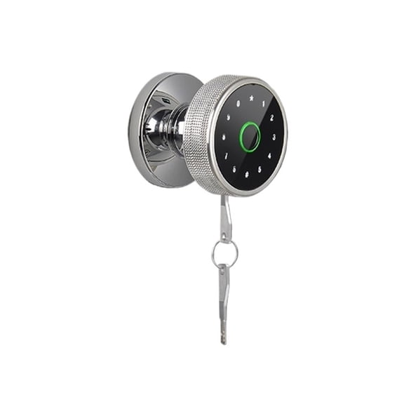 Q3 Fingerprint Lock Smart Knob Door Lock Support Key Password Bluetooth APP Unlock Rechargeable Battery