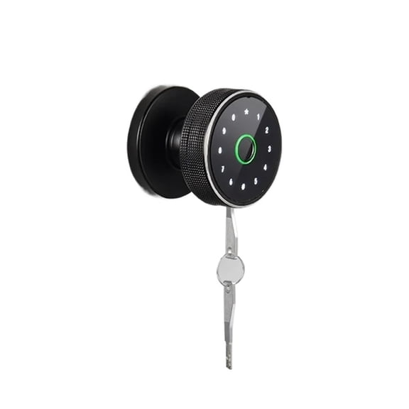 Q3 Fingerprint Lock Smart Knob Door Lock Support Key Password Bluetooth APP Unlock Rechargeable Battery