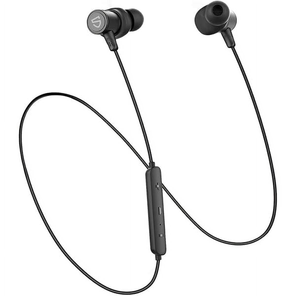 Q30 HD+ Bluetooth Headphones in-Ear Stereo Wireless 5.2 Magnetic Earphones IPX5 Sweatproof Earbuds with Mic for Sports, Immersive Bass, 10mm Drivers, aptX-HD, 12 Hours Playtime, Type C