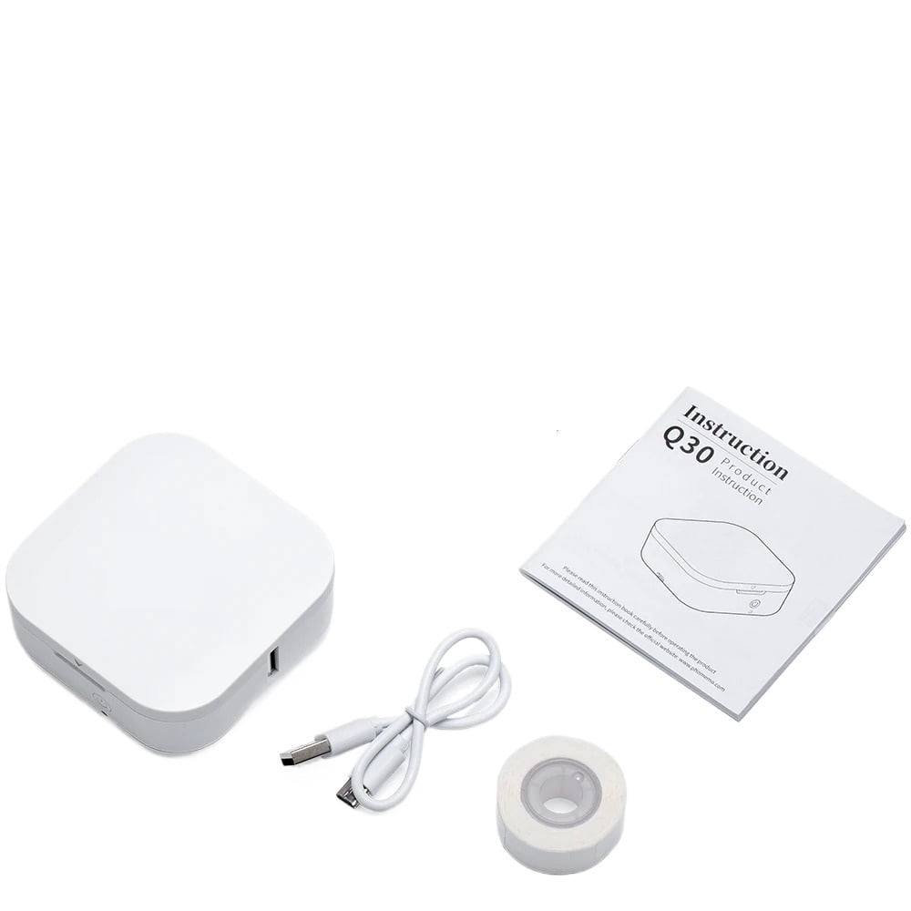 Q30 Label Printer Mini Printer Pocket Thermal Label Maker Wireless Sticker Pocket Portable Printer ,Fast-Drying Ink with Crisp Output