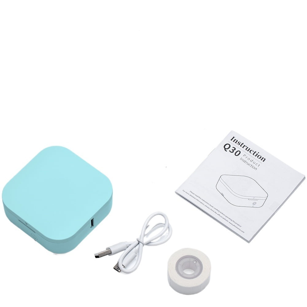Q30 Label Printer Mini Printer Pocket Thermal Label Maker Wireless Sticker Pocket Portable Printer ,Fast-Drying Ink with Crisp Output