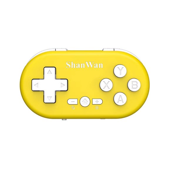 Q36XDV Portable Mini Wireless Game Controller - Pocket Bluetooth Gamepad for Android iOS Windows, Multi-Function Media Control