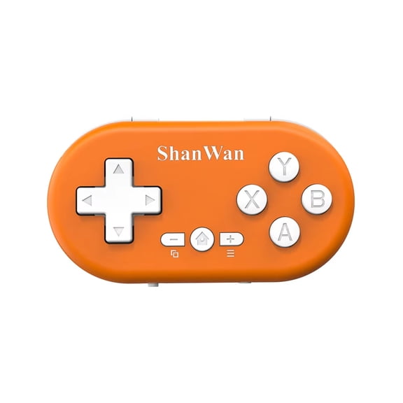 Q36XDV Portable Mini Wireless Game Controller - Pocket Bluetooth Gamepad for Android iOS Windows, Multi-Function Media Control