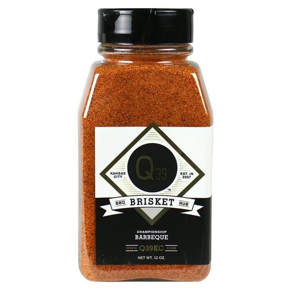 Q39 Brisket Dry Rub Balanced Blend Of Spice & Sweet Gluten Free No MSG 11 oz