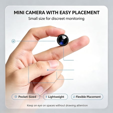 Q4 4K HD WiFi Baby Monitor Camera, Compact Portable Baby Safety Cam with Night Vision, Two-Way Audio, AI Cry & Motion Detection, App Remote Viewing, for Nursery