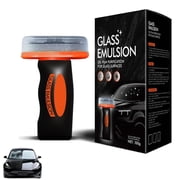 Q4 Glass Cleaner Guard, Automotive Oil Film Cleaning Brush for Windshield/Window Cleaning, 100ml Qifor Glass Cleaner, Clearvision Improve Driving Visibility