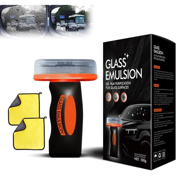 Q4 Glass Guard, Q4 Glass Cleaner, Q4 Windshield Cleaner, Q4 Window Cleaner, Auto Glass Rain Cleaner, Oil Film Remover For Car Window For All Vehicles, Improve Clarity For Safe Driving