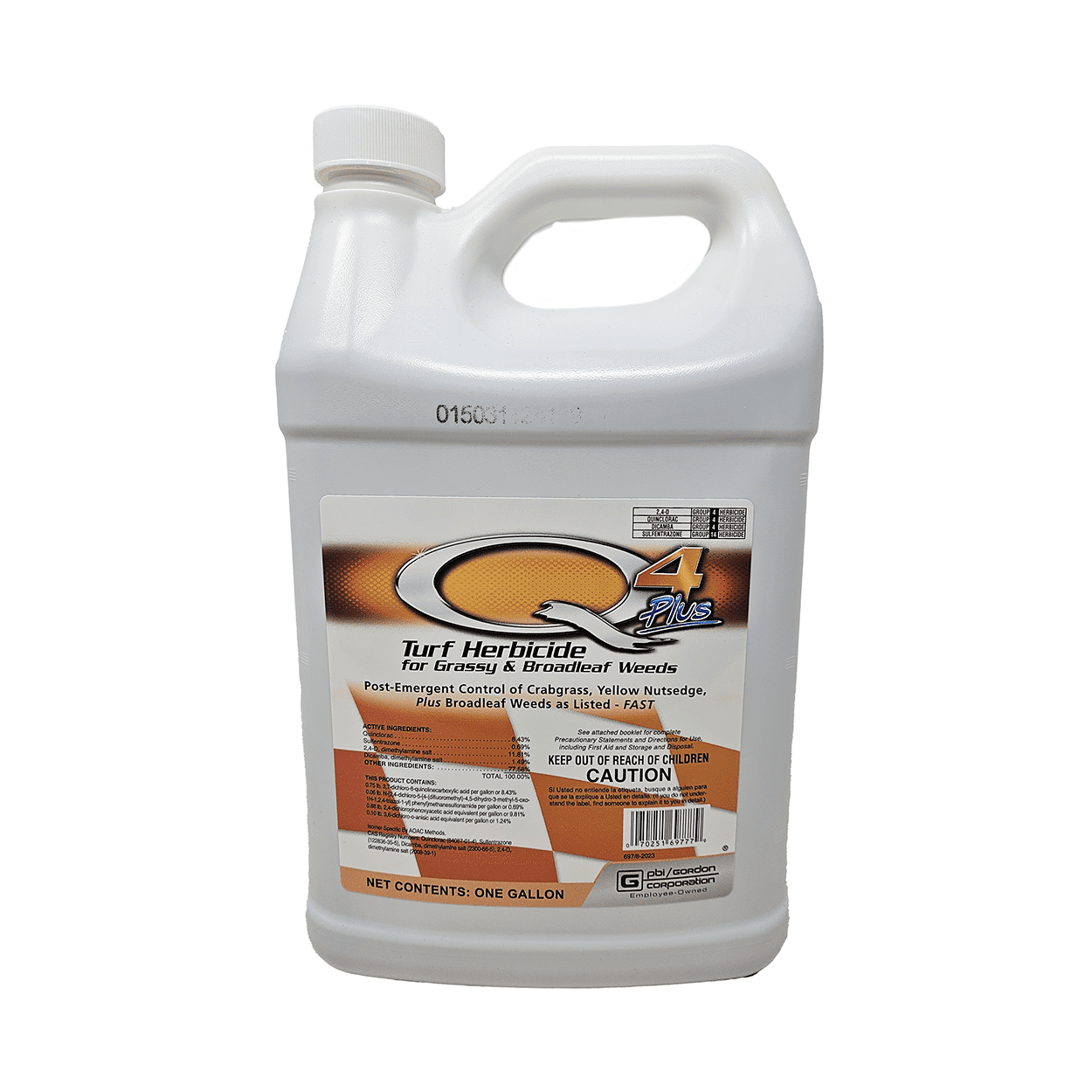 Q4 Plus Turf Herbicide - With Four Active Ingredients - 128 fl oz Jug by PBI-Gordon