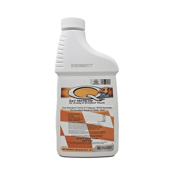Q4 Plus Turf Herbicide - With Four Active Ingredients - 32 fl oz Bottle by PBI-Gordon