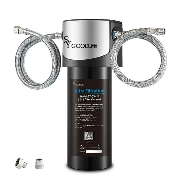 Q5 Ultrafiltration Series 0.01 Micron Household Kitchen Sink Drain Filter, Removes 95% of Harmful Substances