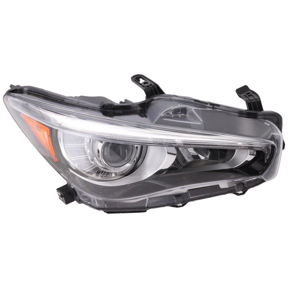 Q50 18-23 HEAD LAMP RH, Assembly, LED, w/o Adaptive Headlights - CAPA