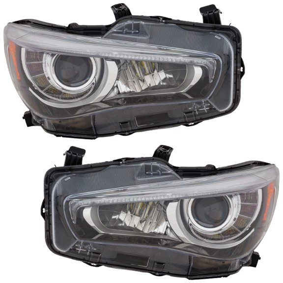 Q50 18-23 HEAD LAMP RH Assembly LED w/o Adaptive Headlights SET PAIR