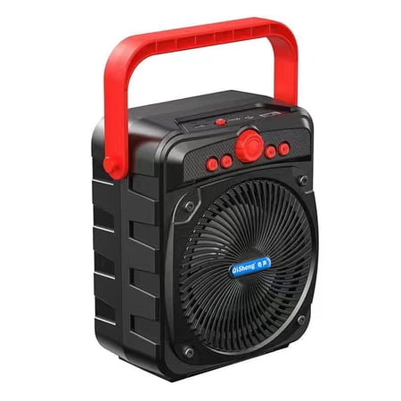 Q53 Portable BT Speaker Subwoofer Wireless Stereo Boombox Loud Sound with Heavy Bass Real-time Voice Broadcast Support TF Card FM Radio Mic Input USB Card