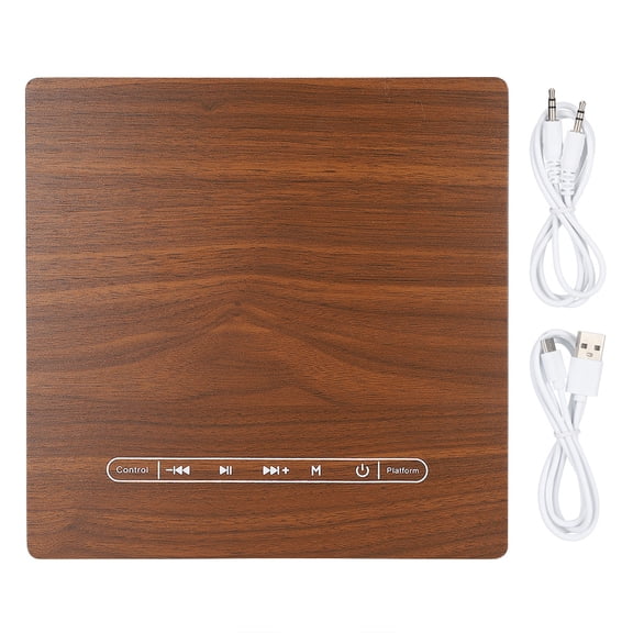 Q5C Clock Version Touch Wooden Bluetooth Speaker with 4 Horn 3600mAh Battery