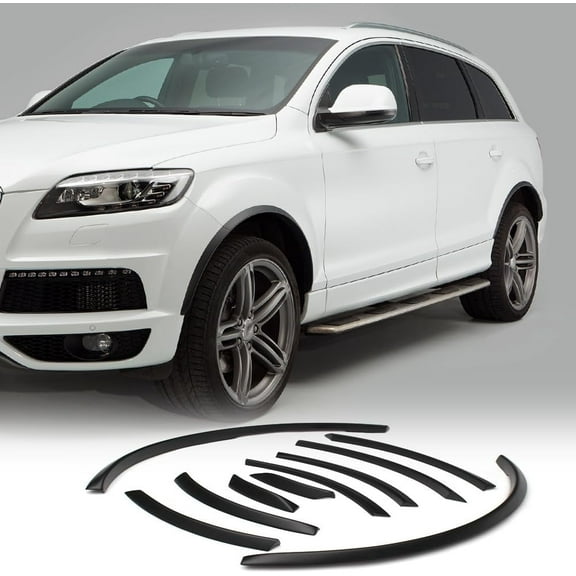 Q7 Fender Flares for Audi Q7 RSQ7 V12 Sline 2006-2015 PU Wheel Arches Fender Flares Set (Gloss Black)