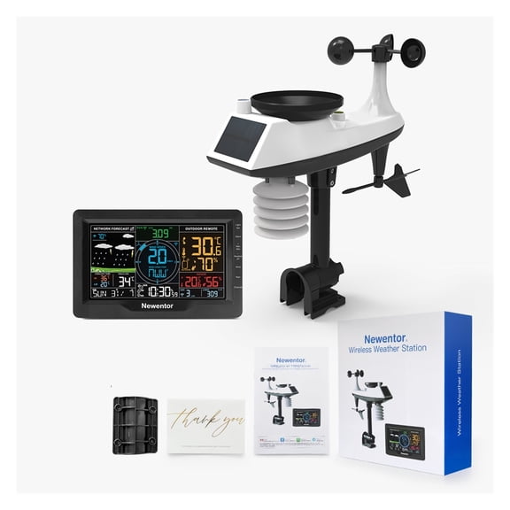 Q9 Weather Station With Wind Anemometer Connect To Smartphone Monitor Wireless Outdoor Sensor ,Easy to Install