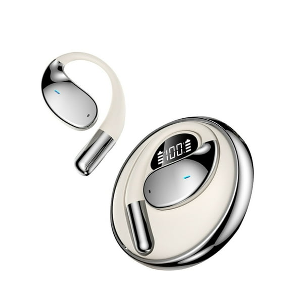 Q93 Digital Display Headset with AI Translation High Sound Quality Rotating Hanging Earphones Long Battery Life for Business