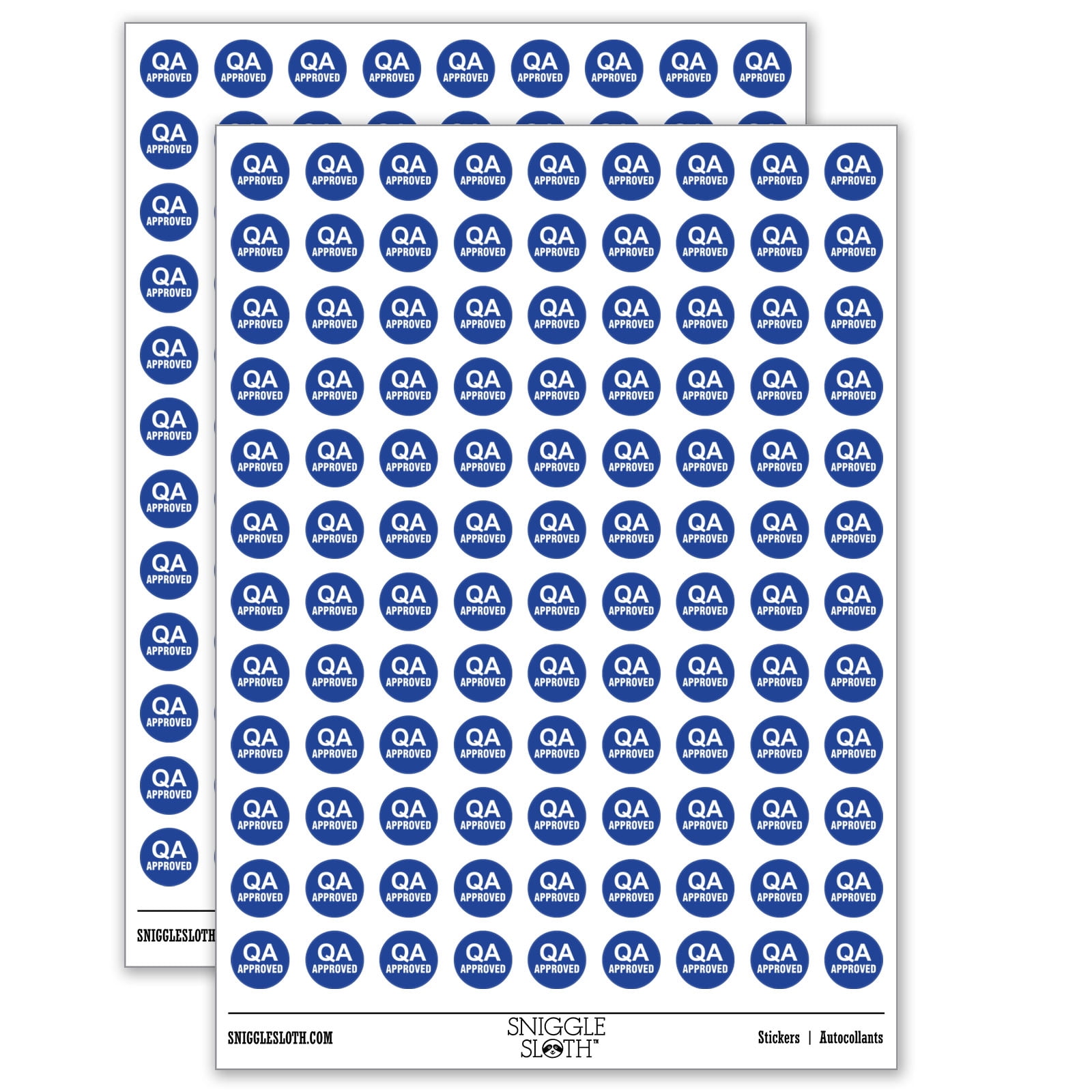 QA Approved Quality Assurance Manufacturing Label 200+ Round Stickers ...