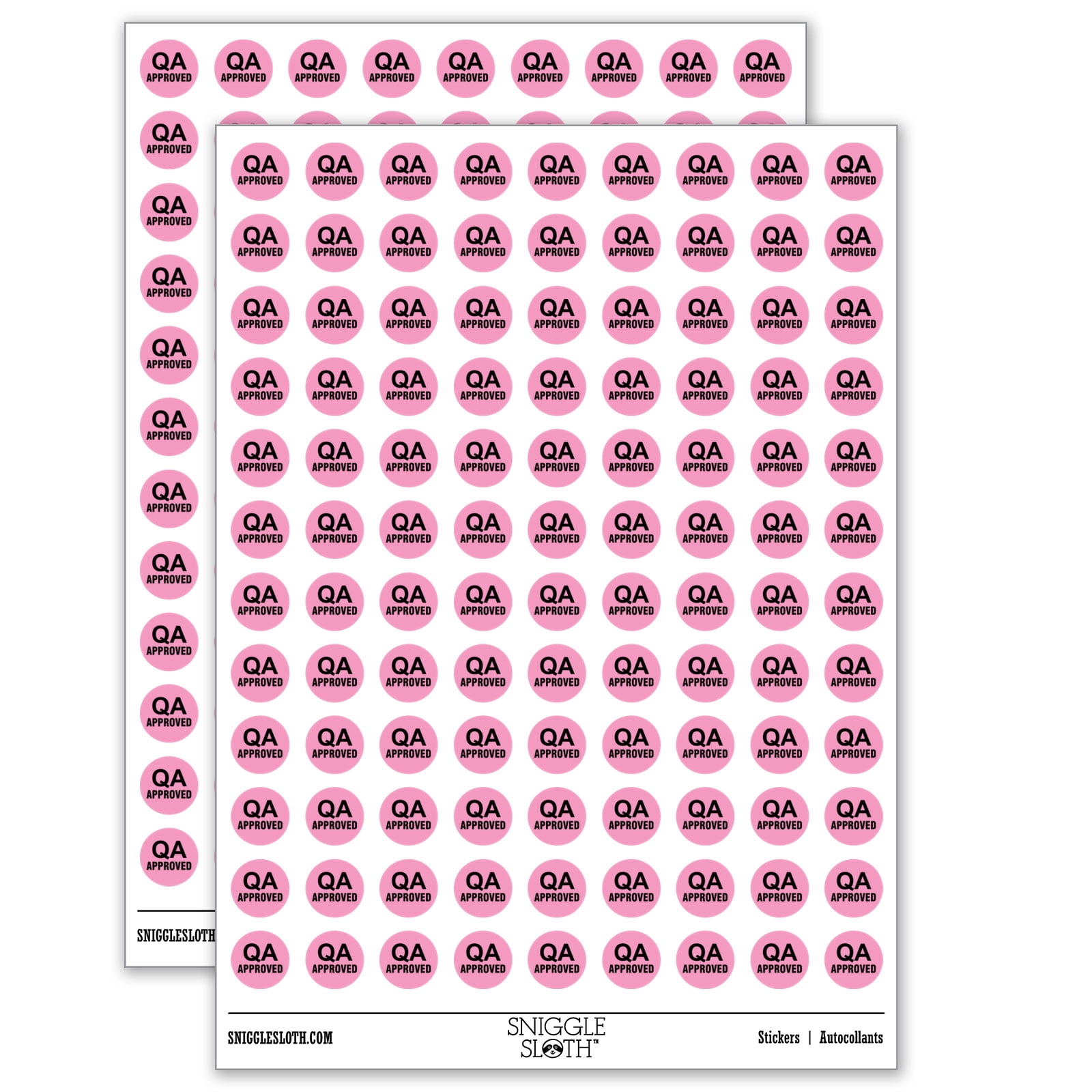 QA Approved Quality Assurance Manufacturing Label 200+ Round Stickers ...