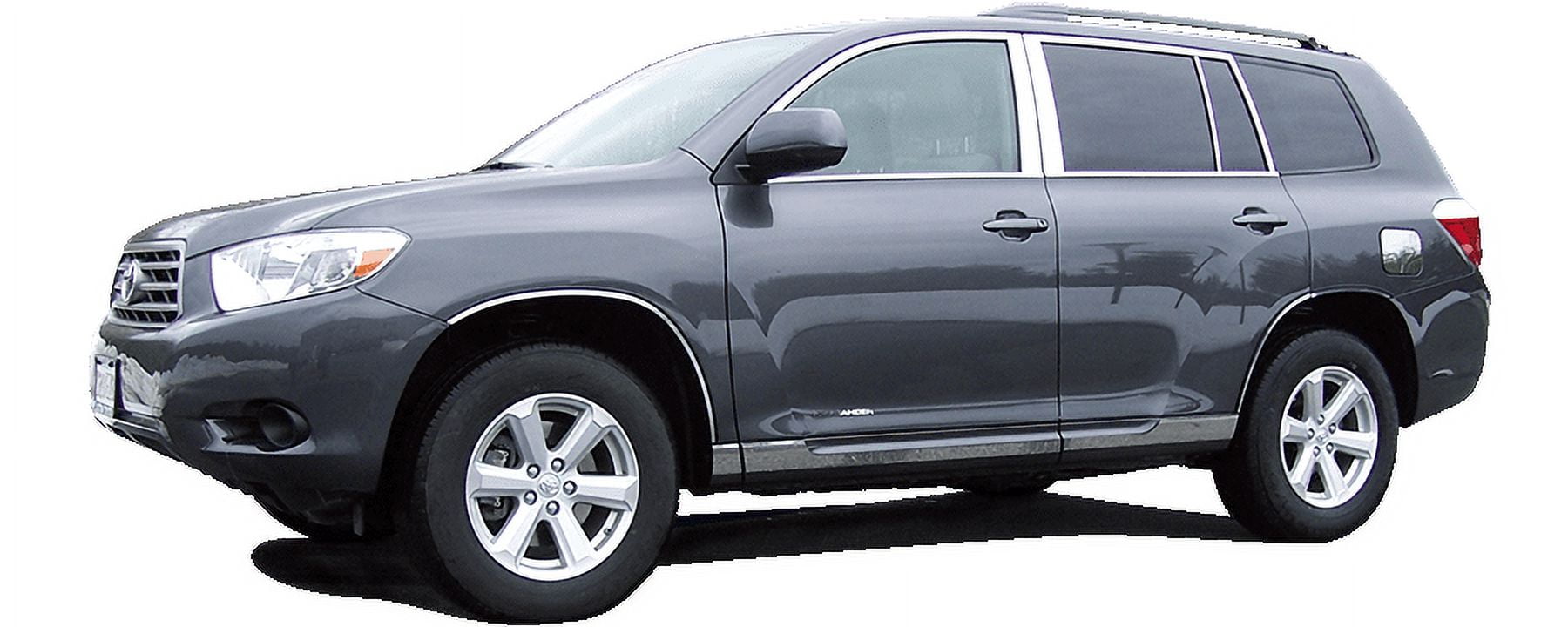 QAA Chrome Mirror Covers For 2008-2013 Toyota Highlander & 2012-2015 Tacoma - ABS Plastic, 2-Piece Set (MC28110)