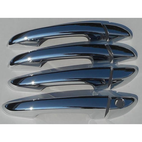 QAA 2015-2019 Fits Hyundai Sonata 4 door Sedan 8 piece Chrome Plated ABS plastic Door Handle Cover Kit W/O passenger side key access DH15360