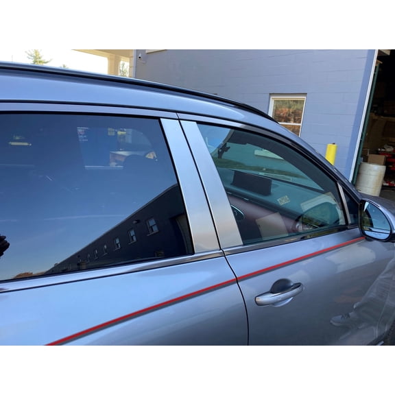 QAA Polished Pillar Post Trim 4 Pc Fits 2022 GV70 Crossover