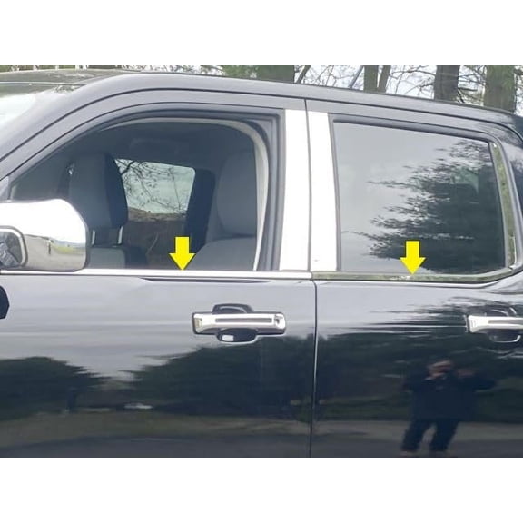 QAA part WS62310 is a 4 piece Stainless Steel Window Sill Trim Set that is compatible with Ford Maverick 2022-2024