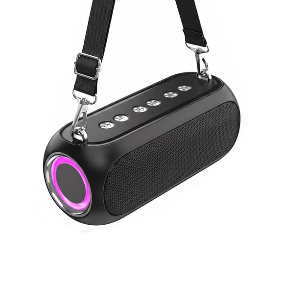 QAF Portable Bluetooth Speaker,HD Stereo Sound Wireless Bluetooth Speaker,with Bass Boost,LED lights,TWS Pairing,Outdoor Speakers for Home/Party/Camping,Gift Ideas