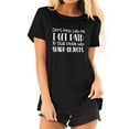 thumbnail image 1 of QAFOPEH Women Don't Mess With Me I Get Paid Round Neckline Funny Style T-Shirt, 1 of 6
