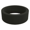 QALO Men's Classic Ultra-Durable Silicone Ring, Black, Size