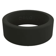 QALO Classic Silicone Rings for Men, Ultra-Tough and Sturdy Ring, Size 12, Black