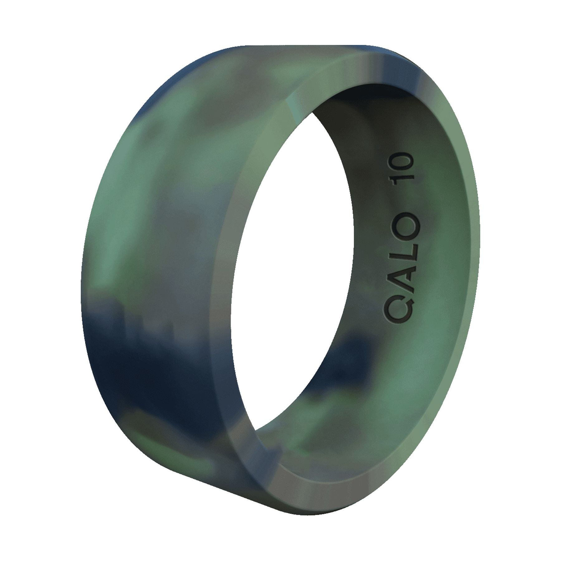 ROQ Breathable Silicone Rings For Men - Inner Arrow Shape Grooves For Enhanced Breathability - Classic Mens Silicone Rubber Wedding Ring Band - Black, Grey, Bronze, Dark Silver - Size 13