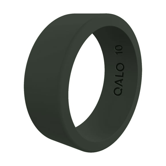 QALO Men's Classic Ultra-Durable Silicone Ring, Sage Green, Size 9