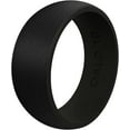 thumbnail image 1 of QALO Men's Rubber Silicone Ring, Satin, Silicone Rubber Wedding Band, Breathable, Durable Wedding Ring for Men, 8.5mm Wide 2.5mm Thick, Black, Size 9, 1 of 5