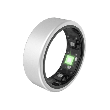 QALO QRNT Matte Silver Smart Ring Size 06