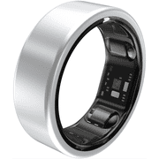 QALO QRNT Smart Ring, Size 08, Sleep/Heart Rate/Movement Tracker, Matte Silver, Unisex