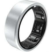 QALO Smart Ring, Fitness Ring Tracker for Sleep, Heart Rate, Movement, and Cycle Tracking, Size 11, Silver