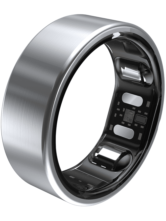 SR-2 Smart Ring, No Subscription Health, Fitness, Sleep & Women’s Health Tracker, Silver Size 10