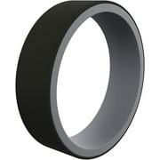 QALO Switch Grey/Black Silicone Ring Size 09