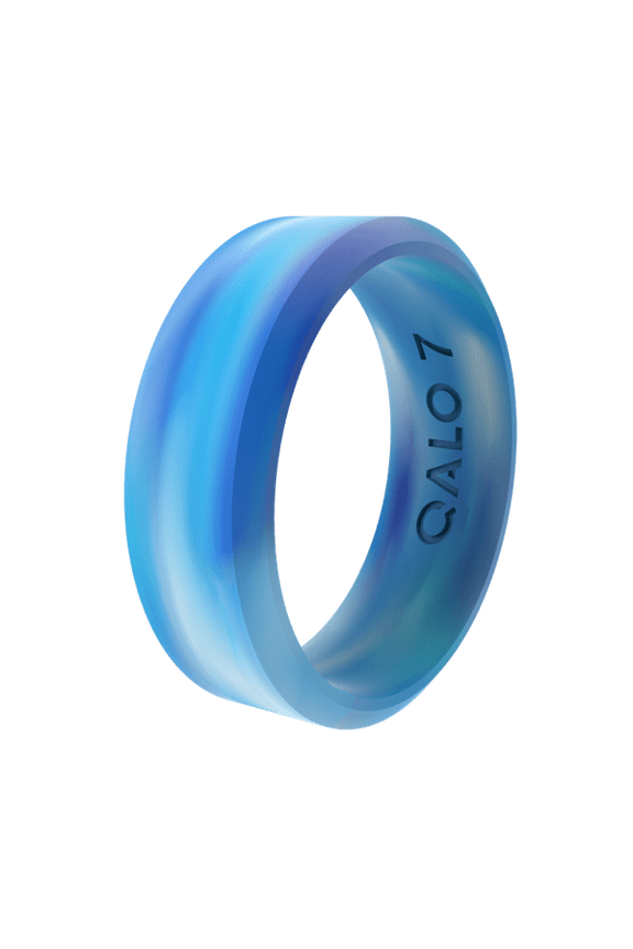 Unisex Blue Glow Modern Ring Size 09