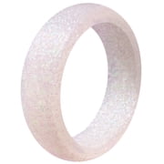 QALO Women's Rubber Silicone Ring - Pixie Dust Classic Silicone Ring Size 05