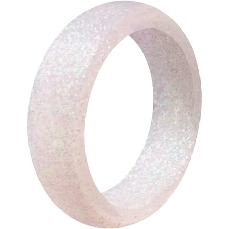 QALO Women's Pixie Dust Classic Silicone Ring Size 08