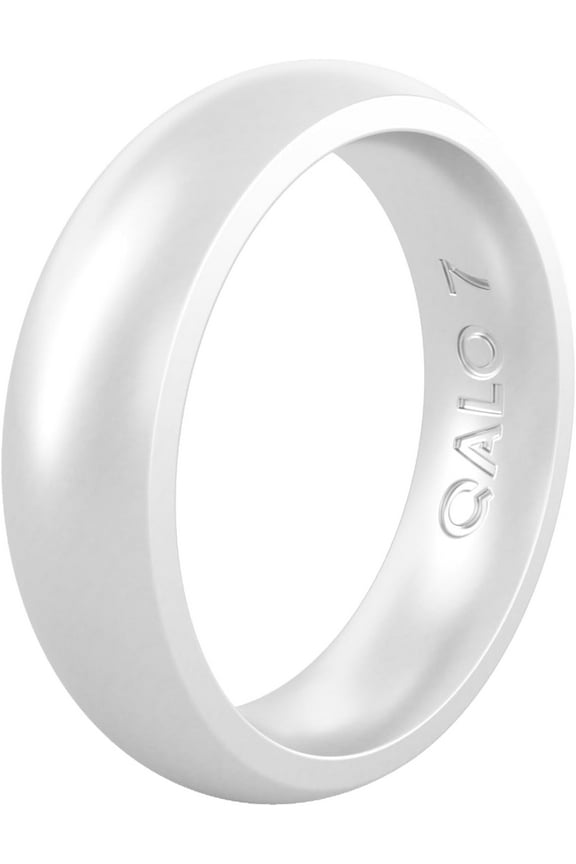 Women's Rubber Silicone Ring, Aurora Modern, Wedding Ring for Women, Breathable, Durable Engagement Silicone Band, 6.5mm Wide 1.8mm Thick, Multi Colors