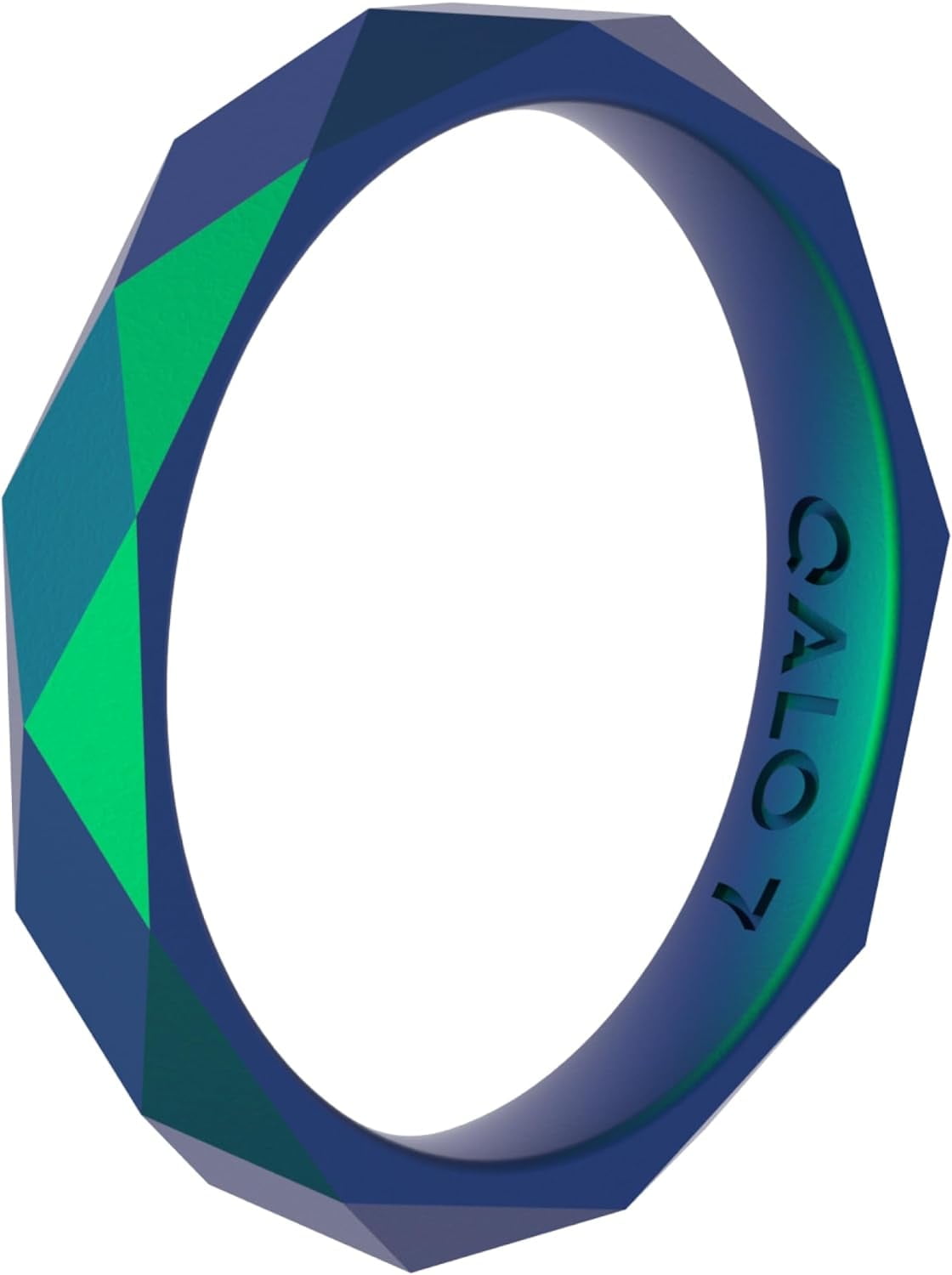 QALO Women's Rubber Silicone Ring, Stackable Twist Rubber Wedding Band, Breathable, Durable Engagement Silicone Ring, 3.3mm Wide 2mm Thick, Multi Colors