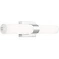 QAM Perpetua Modern LED Bathroom Vanity Light Bar 22 Inch Chrome