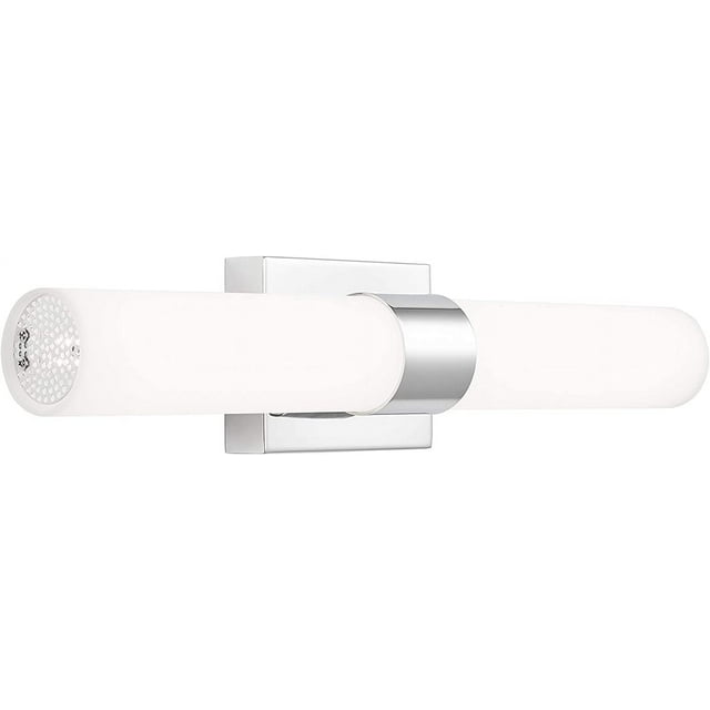 QAM Perpetua Modern LED Bathroom Vanity Light Bar 22 Inch Chrome